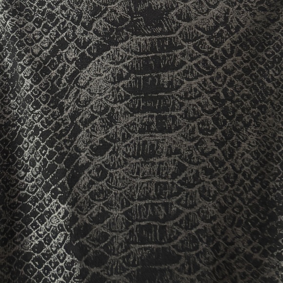 Calvin Klein Scuba Sheath Dress - Black w/Python Print Front Panel Size 2 - Picture 9 of 11